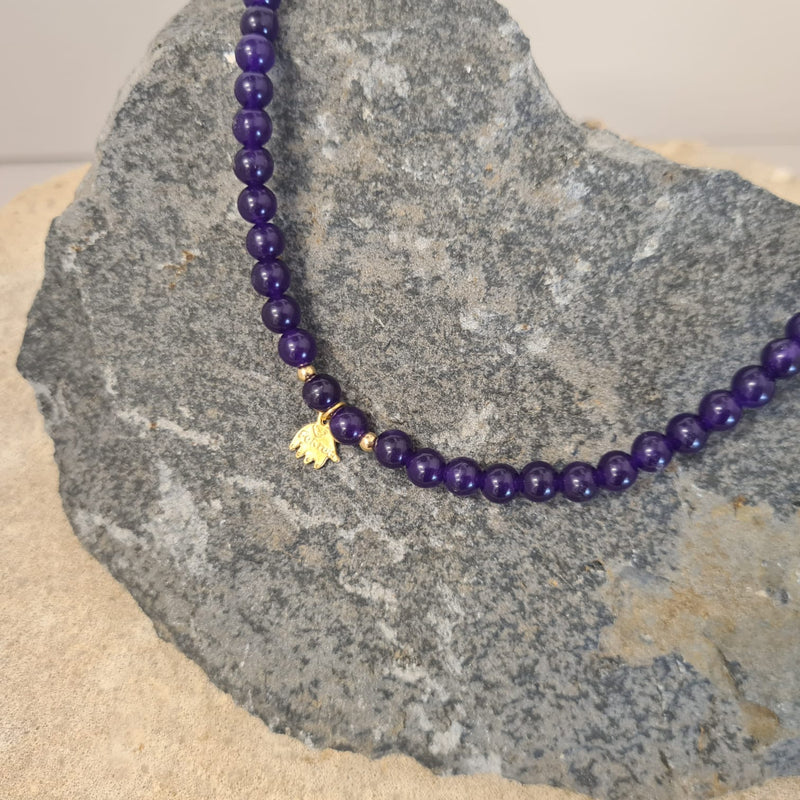 שרשרת אבנים Purple Jade