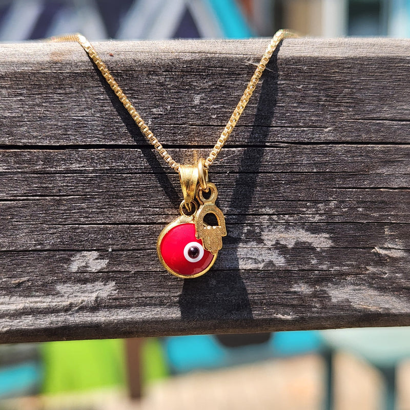 שרשרת Red evil eye