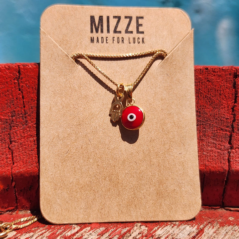 שרשרת Red evil eye