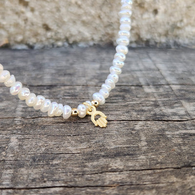 שרשרת Baby Pearl gold