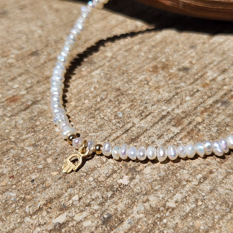 שרשרת Baby Pearl gold