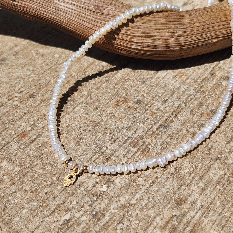 שרשרת Baby Pearl gold