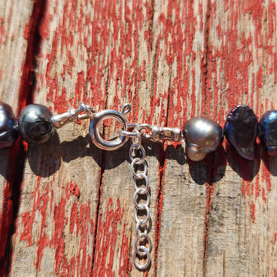 שרשרת Grey pearl