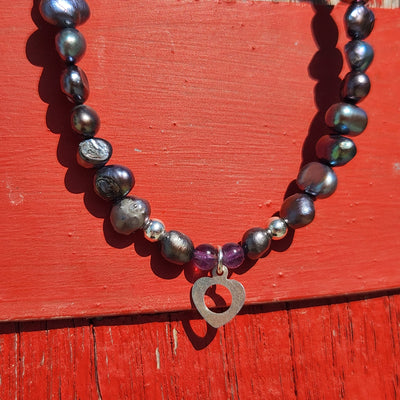 שרשרת Grey pearl