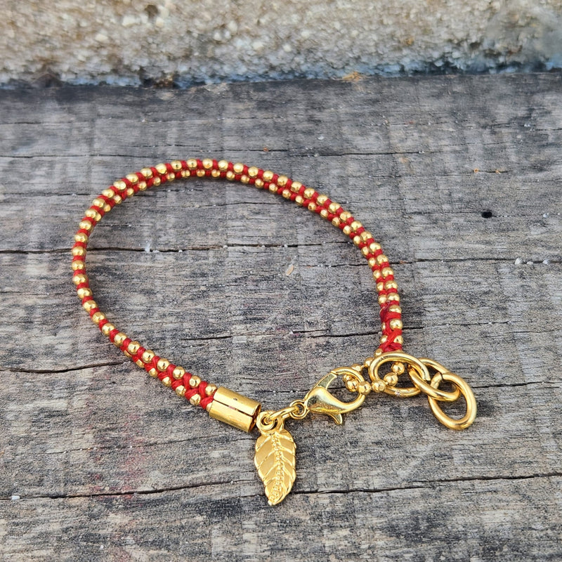 צמיד Small diamond cut gold